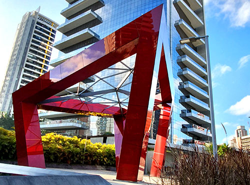 Photo of the Faria Lima office façade