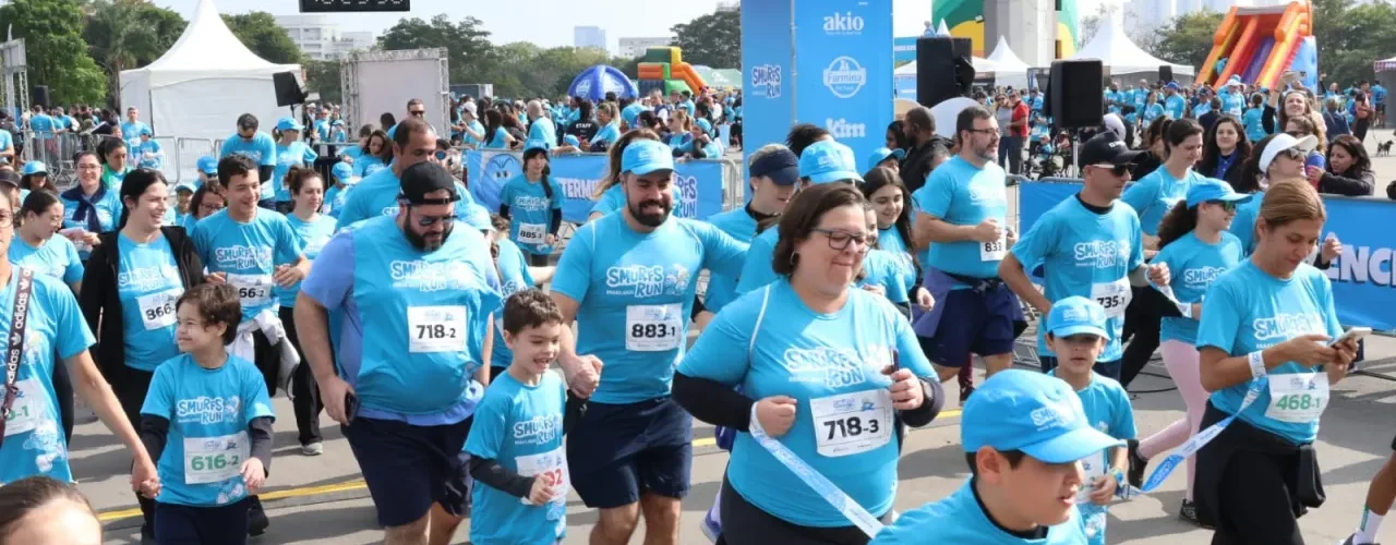 Os Smurfs Run transforma corrida de rua em experiência para toda a família