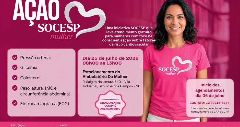 Hospital Municipal de São José recebe mutirão gratuito de prevenção cardiovascular para mulheres